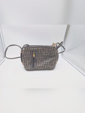 Samoe Rattlesnake  Convertible Strap Women's Black Woven Bag Purse